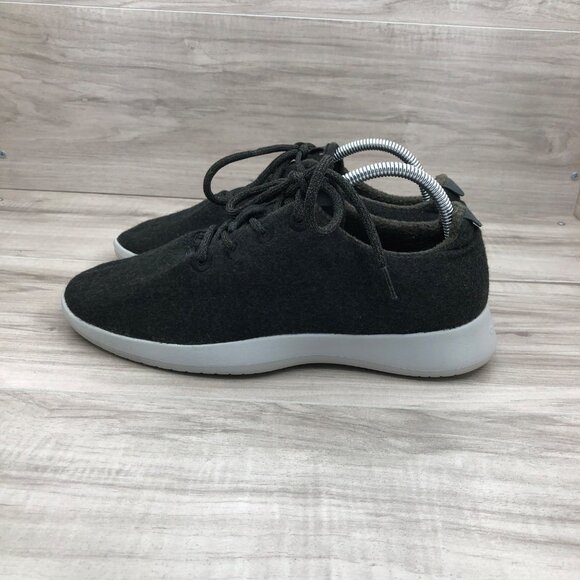 Allbirds Sneakers Mens 9 Black Merino Wool Runners Lace Up Shoes main image 10